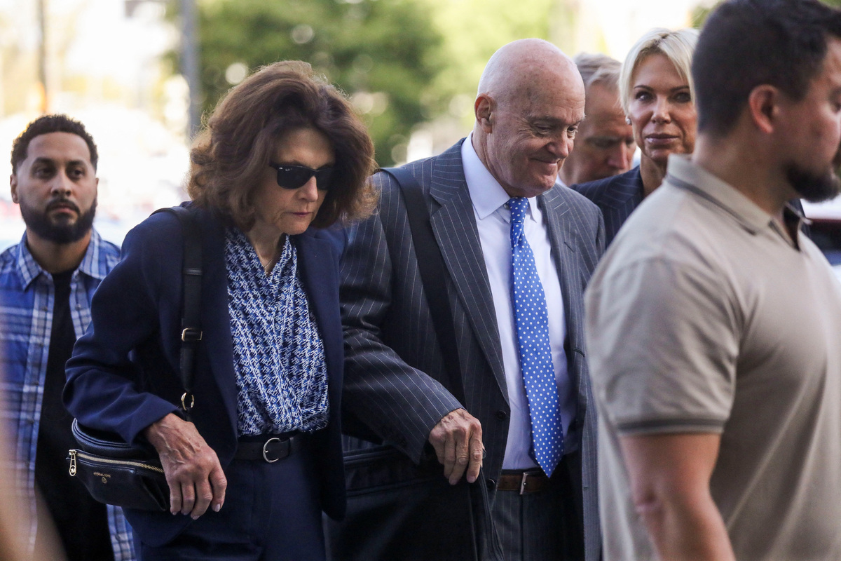 Charlie Kirk's parents Robert W. Kirk and Kathryn Kirk arrive at the Fourth Judicial District Courthouse to attend a preliminary hearing for Tyler Robinson, the man accused of killing conservative activist Charlie Kirk, in Provo, Utah, U.S., July 6, 2026.  REUTERS/Jim Urquhart