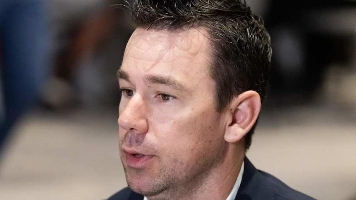  Mar 31, 2026; Phoenix, AZ, USA; Las Vegas Raiders head coach Klint Kubiak during the 2026 NFL Annual League Meeting at the Arizona Biltmore. Mandatory Credit: Mark J. Rebilas-Imagn Images | Mark J. Rebilas-Imagn Images 