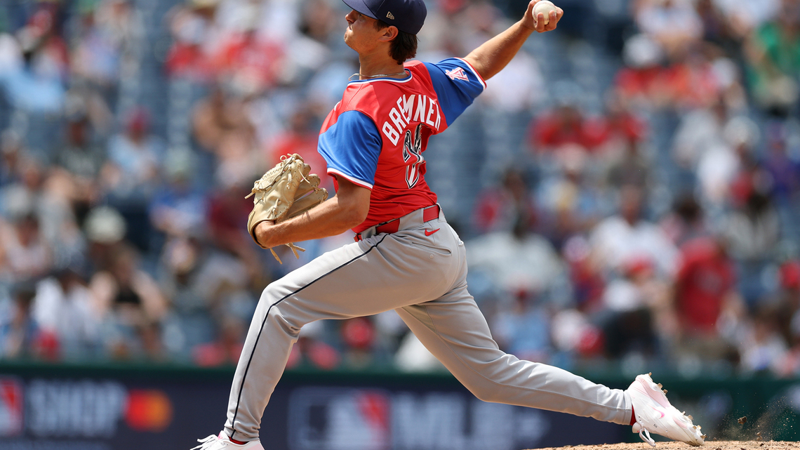 Bill Shaikin: Angels could've picked any pitcher in America last year. Their pick Tyler Bremner endures. 