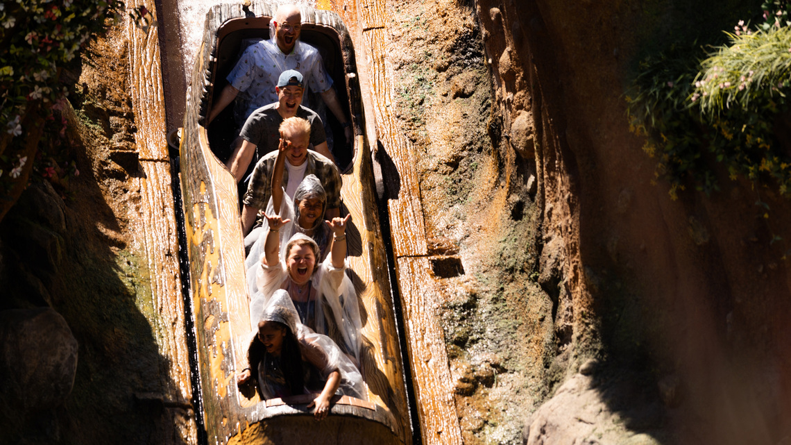 Disneyland warns not to stand up on its log-flume ride or risk getting booted from the park 