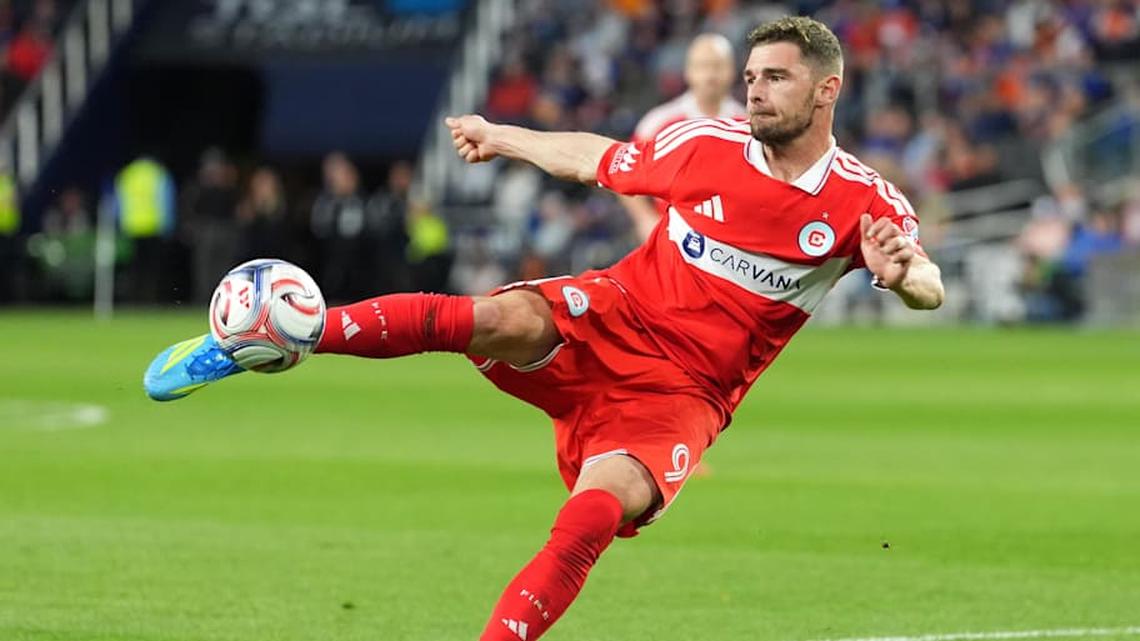  Hugo Cuypers scored a brace on his return from injury in last week's Chicago Fire draw with FC Cincinnati. | Kareem Elgazzar-Imagn Images 