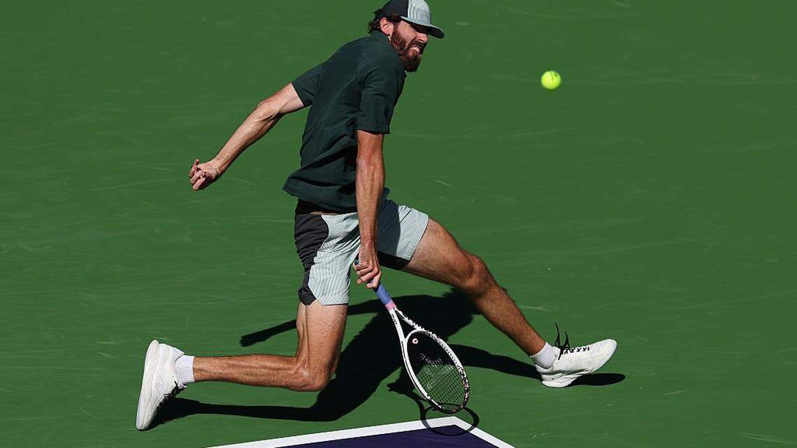Reilly Opelka serves way past Ethan Quinn in first round at Indian Wells 