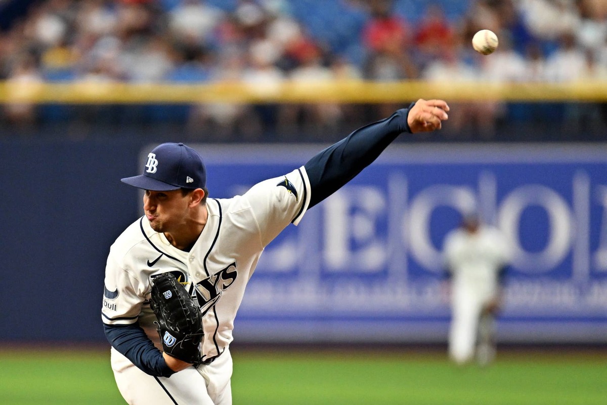  Ian Seymour improved swinging-strike rates following a substantial arm-angle adjustment in 2026. Jonathan Dyer-Imagn Images