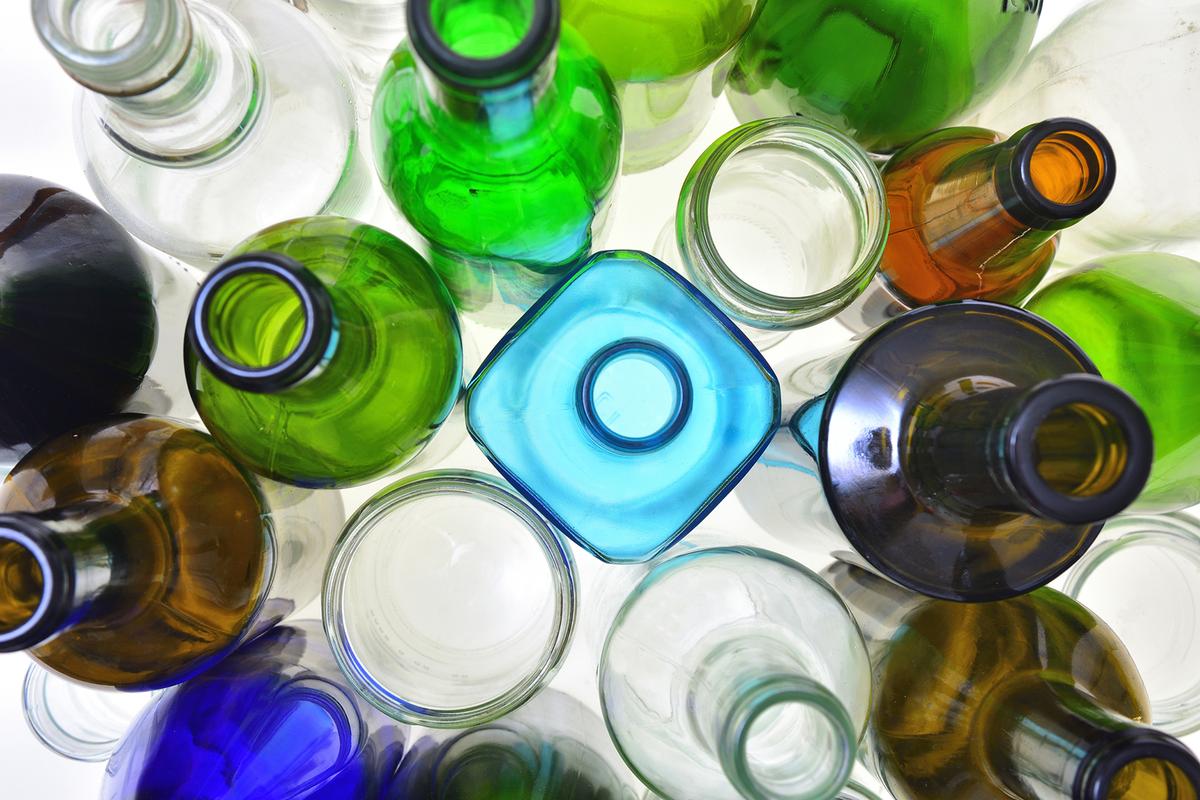 You can drop off glass containers for free at a local collection site.