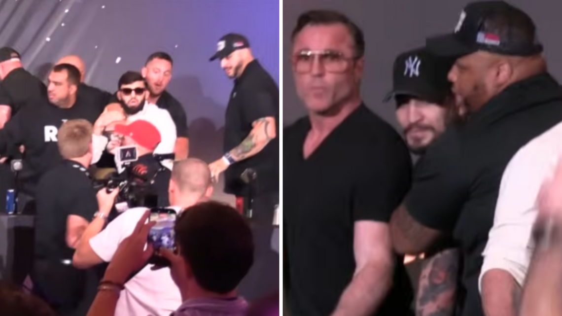 Dillon Danis and Arman Tsarukyan get into chaotic brawl at RAF 14 press conference 