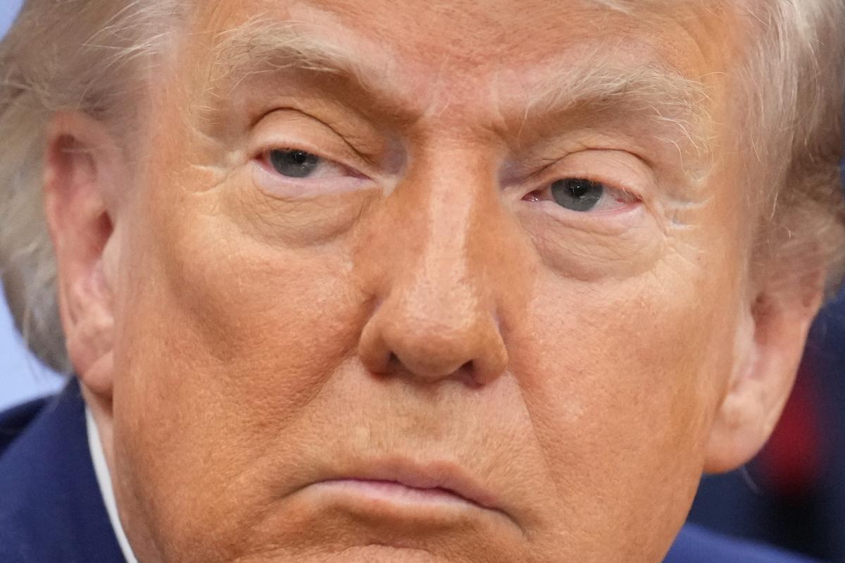  President Trump speaks to reporters at an event on Monday, May 11, 2026, in the Oval Office of the White House. 