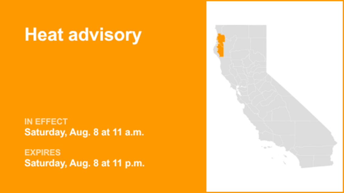 Heat advisory for Northeastern Interior Humboldt and Southeastern Interior Humboldt 