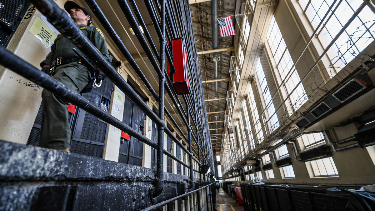 A view of the East Block of San Quentin's Death Row in San Quentin, California, on March 25, 2024. (Robert Gauthier/Los Angeles Times/TNS)