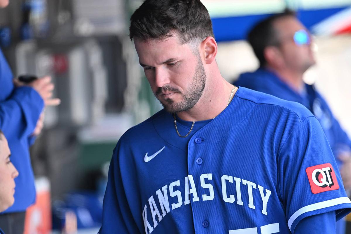  Kansas City Royals starting pitcher Cole Ragans (55) © Ken Blaze-Imagn Images