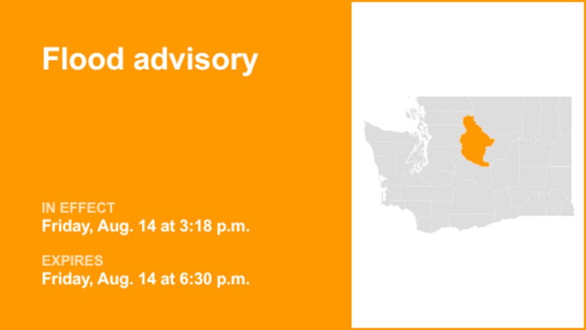 Flood advisory for Chelan County until Friday evening triggered by significant rain 