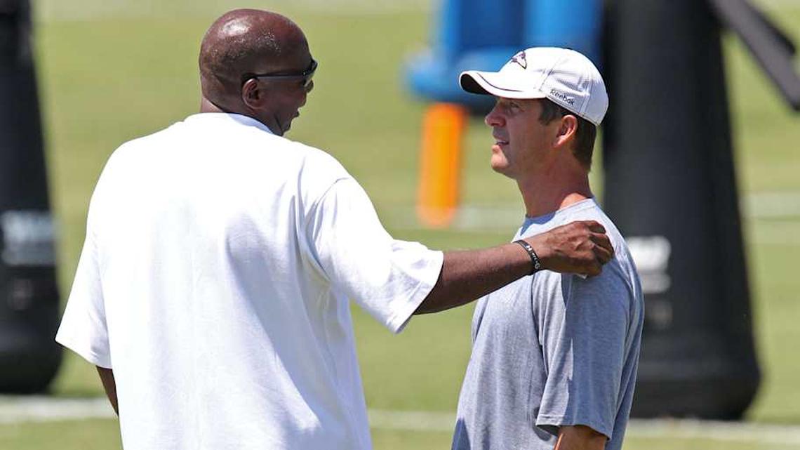  Harbaugh had a great working relationship with former Ravens general manager Ozzie Newsome. | Mitch Stringer-Imagn Images 