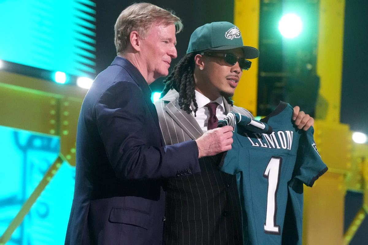  WR Makai Lemon has sky-high-potential in Philly. (Kirby Lee-Imagn Images) Kirby Lee-Imagn Images
