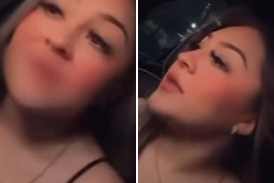  Former Houston Police Officer Ashley Gonzalez, seen in a viral video she shared to her Instagram page. 