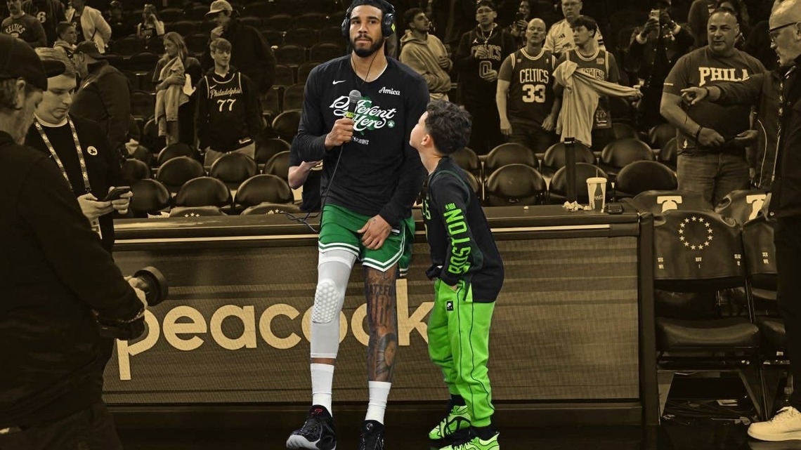 "All he knows is paradise, new sneakers and all that" - Jayson Tatum talks about the parenting challenge of instilling toughness into his son 