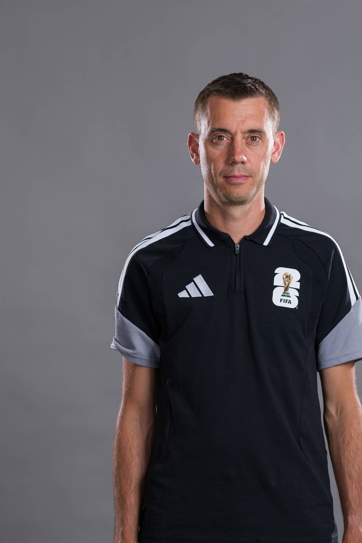  Referee, Clement Turpin, poses for a portrait during the official FIFA World Cup 2026 portrait session. Photo by Carmen Mandato - FIFA/FIFA via Getty Images