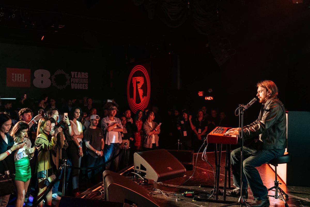  FINNEAS performing at JBL's 80th Anniversary celebration in Los Angeles Harman