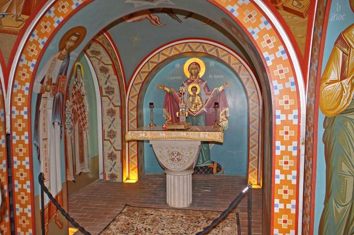  One of the many icons and exhibits at St. Photios Greek Orthodox National Shrine. Photo credit Kathleen Walls 