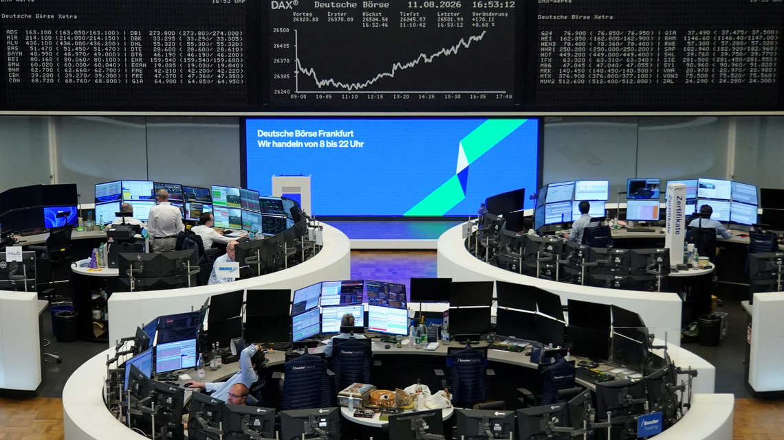 European shares inch up as lower crude offsets geopolitical unease 