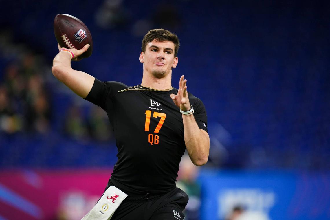  Ty Simpson was seen as the second-best quarterback in this draft class. 