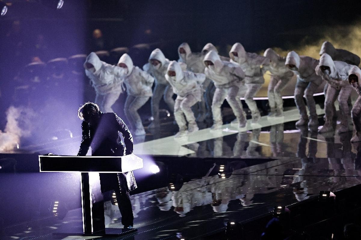 Parov Stelar performs during the dress rehearsal 2 of the Grand Final of the 2026 Eurovision Song Contest, in Vienna, Austria, May 15, 2026. REUTERS/Lisa Leutner