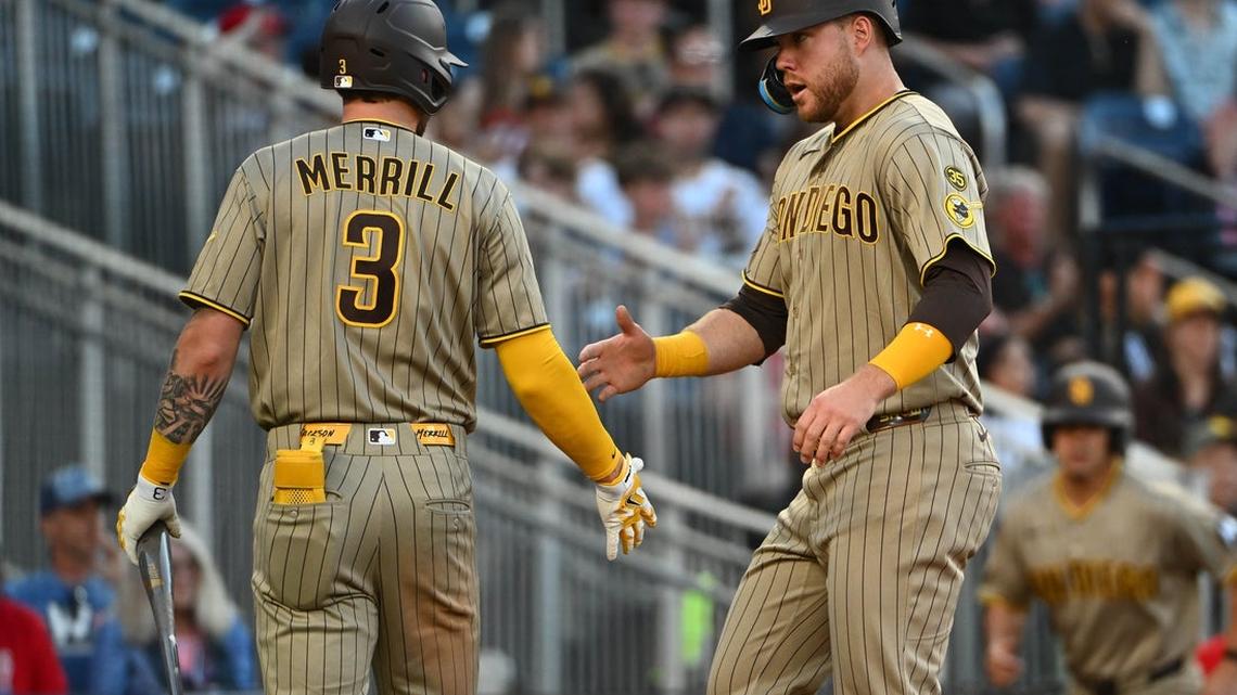 Rare Jackson Merrill homer rallies Padres past Nats