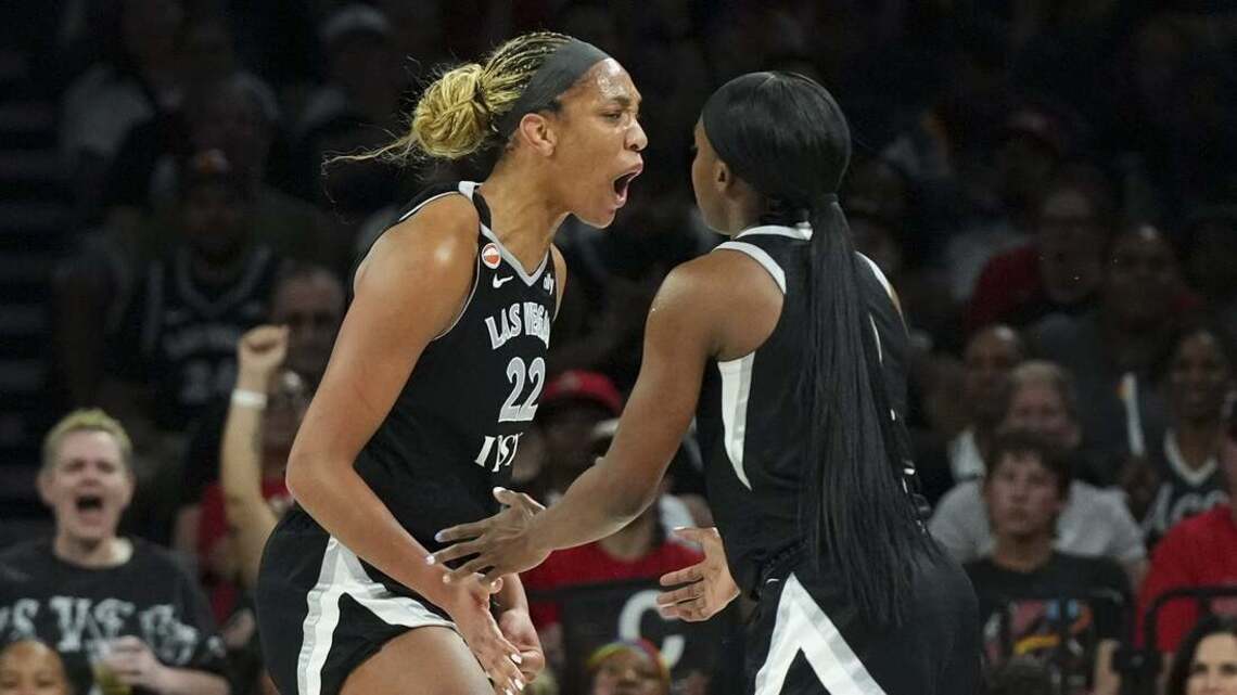 A'ja Wilson fastest to 6,000 points as Aces take down Storm 