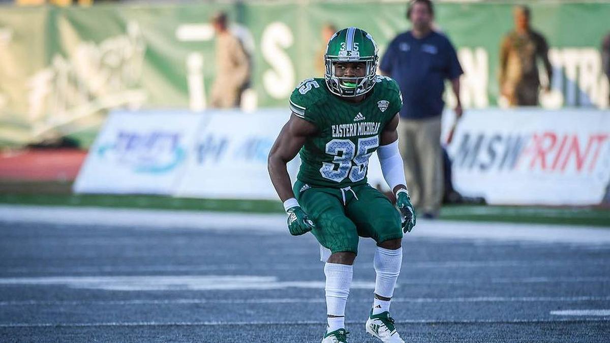  McGee is the son of two former Eastern Michigan athletes-his dad Freddie McGee Jr., who played football and ran track from 1992 to '96, and his mom Jean Williams, who played basketball. | Walt Middleton/EMU Athletics 