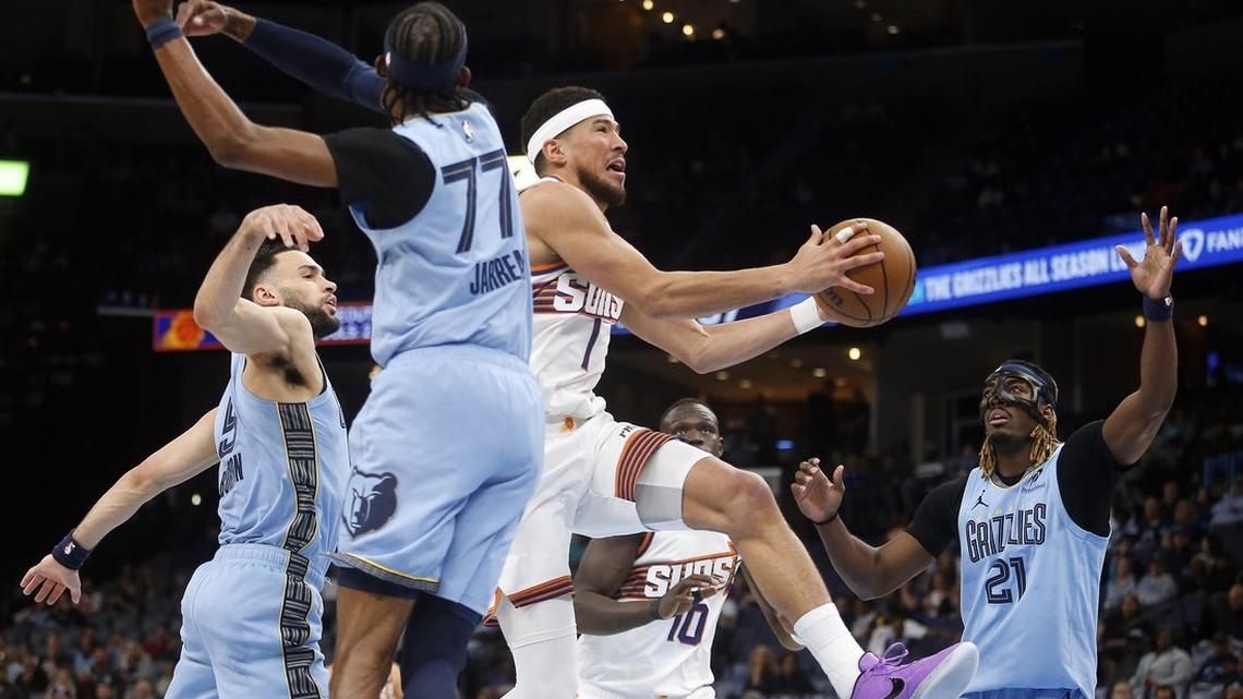 Suns take control in 4th to roll over Grizzlies 