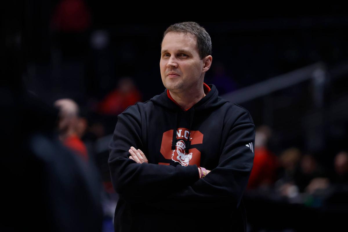  NC State Wolfpack head coach Will Wade walks the court 