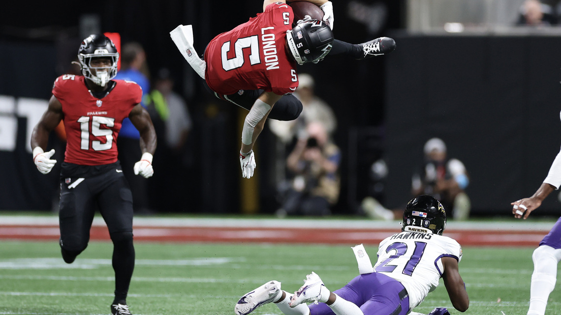 Ravens rally behind Tyler Huntley, dominate OT to beat Falcons