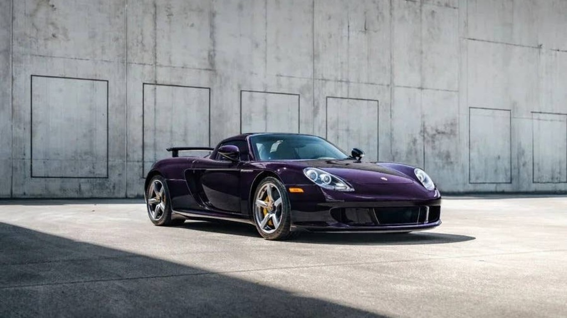 2005 Porsche Carrera GT in Purple Carbon For Sale With Only 448 Miles 