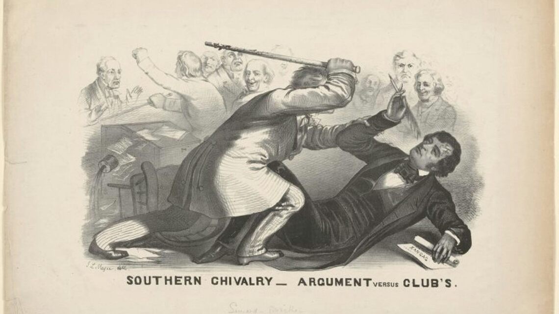 When a congressman beat a senator unconscious, America confronted the limits of free speech 