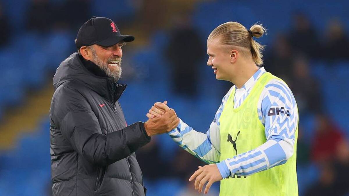  Jürgen Klopp (left) and Erling Haaland (right) are Riquelme's dream targets. | James Gill/Danehouse/Getty Images 