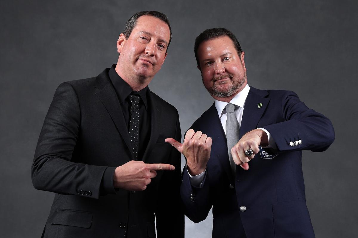 Kyle Busch inducts brother Kurt Busch into the NASCAR Hall of Fame.