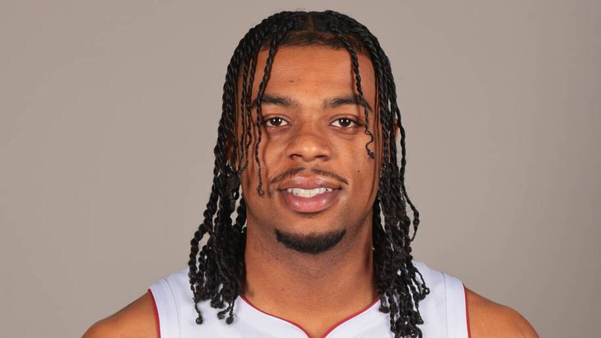  Sep 29, 2025; Miami, FL, USA; Miami Heat guard Trevor Keels poses for a photo during media day at Kaseya Center. Mandatory Credit: Sam Navarro-Imagn Images | IMAGN IMAGES via Reuters Connect 