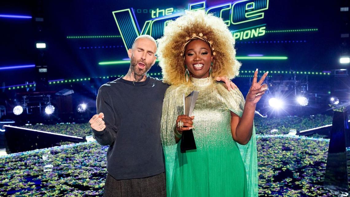 Alexia Jayy and Adam Levine in 2026Getty