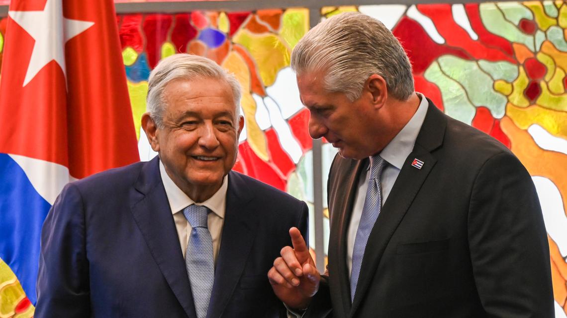 Cuban leader Miguel Diaz Canel and Mexican President Andrés Manuel López Obrador signed bilateral agreements in Havana May 8.