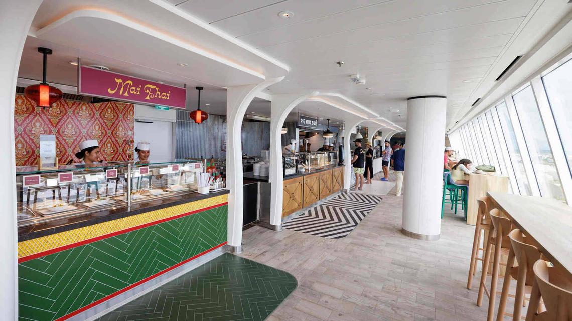 Royal Caribbean to bring new flavors to its cruise food hall 