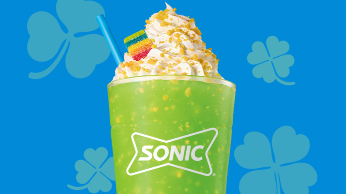 Sonic's New St. Patrick's Day Slush Offers a Tart ‘Jolt of Fun' 
