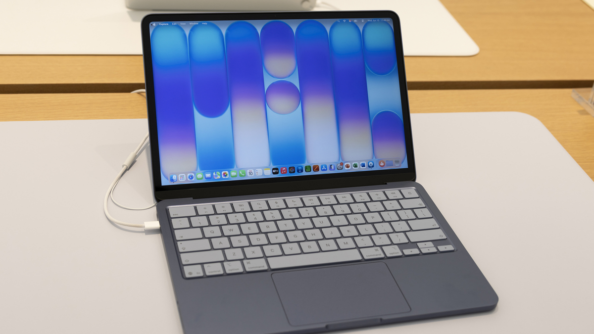 MacBook Neo display at an Apple Store on June 10, 2026. (Dreamstime/TNS)