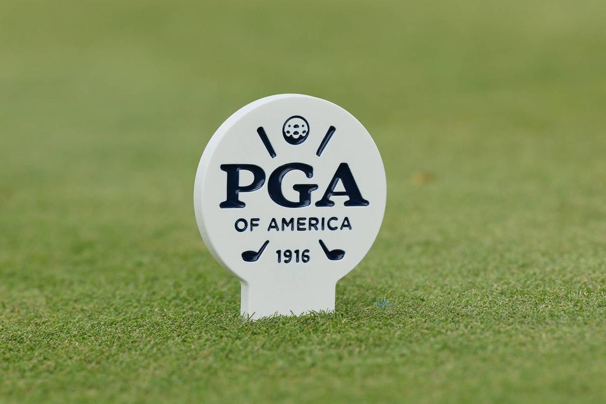  PGA tee marker. (Photo by Andy Lyons/Getty Images) 