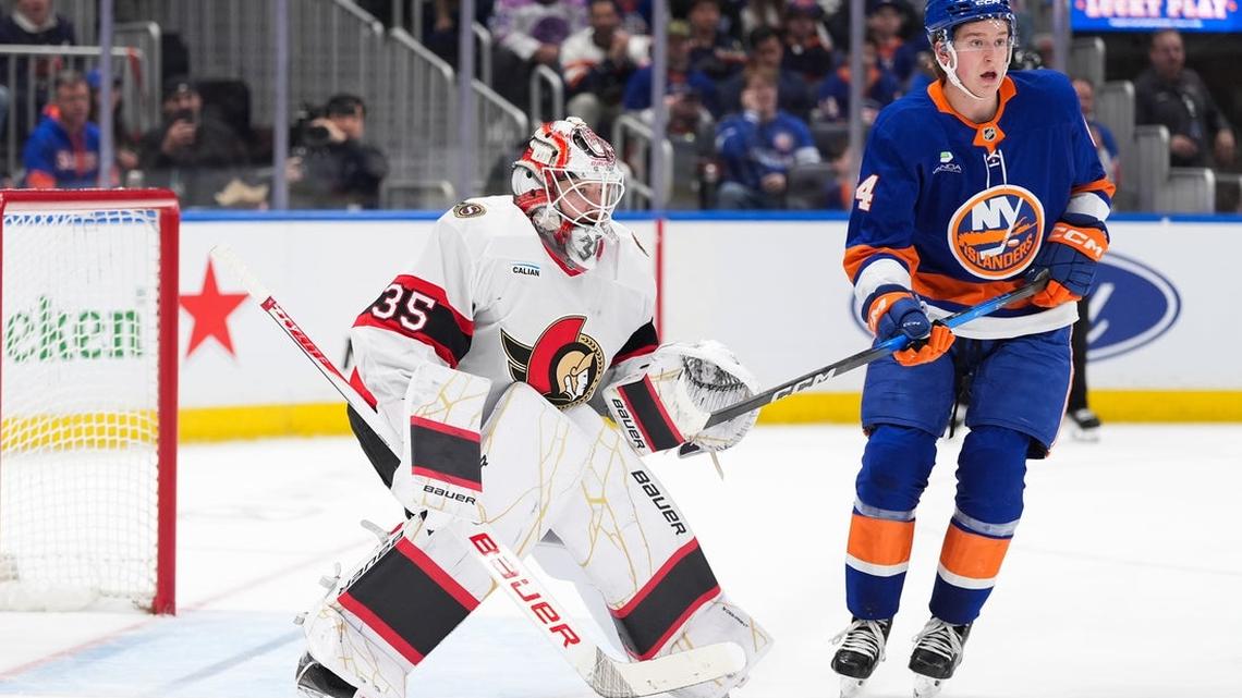 Linus Ullmark, Senators blank sinking Islanders, earn playoff spot 