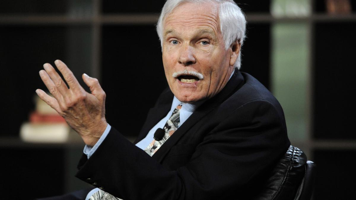 Turner Enterprises Inc. Chairman Ted Turner participates in the "Ted Turner and T. Boone Pickens on America's Energy Future" panel at the 2010 Milken Institute Global Conference in Beverly Hills, California April 26, 2010. REUTERS/Phil McCarten/File Photo