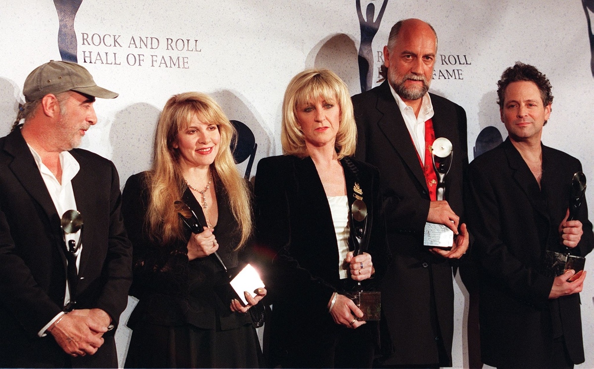 1998 The "Silver Springs" singer looked stunning as she and her fellow Fleetwood Mac members were inducted into the Rock and Roll Hall of Fame. JON LEVY / AFP
