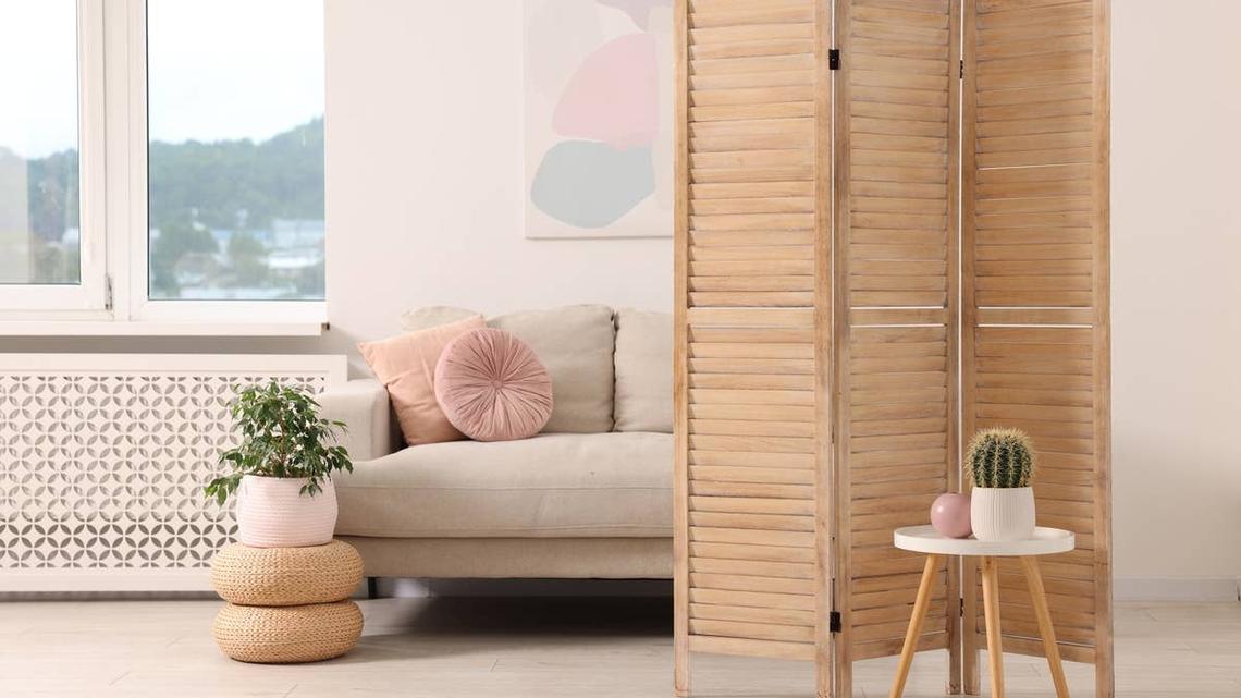 DIYer Transforms $20 Thrifted Room Divider Into Whimsical Perfection 