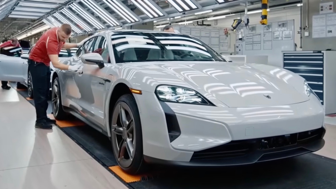 Inside Porsche's Taycan Factory as Questions Grow Over Its Future
