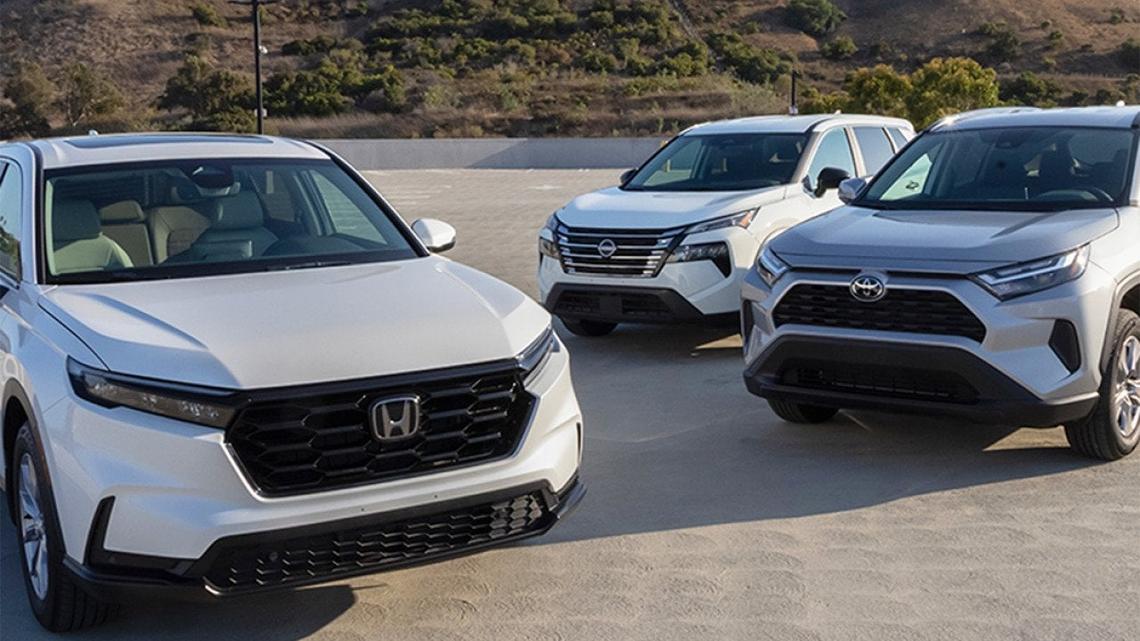2024 compact SUVs compared: Honda CR-V vs. Toyota RAV4 vs. Nissan Rogue 