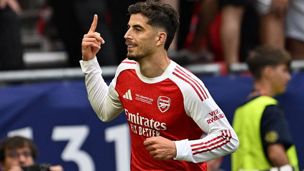  Havertz lashed home Arsenal's opener. | Halil Sagirkaya/Anadolu/Getty Images 