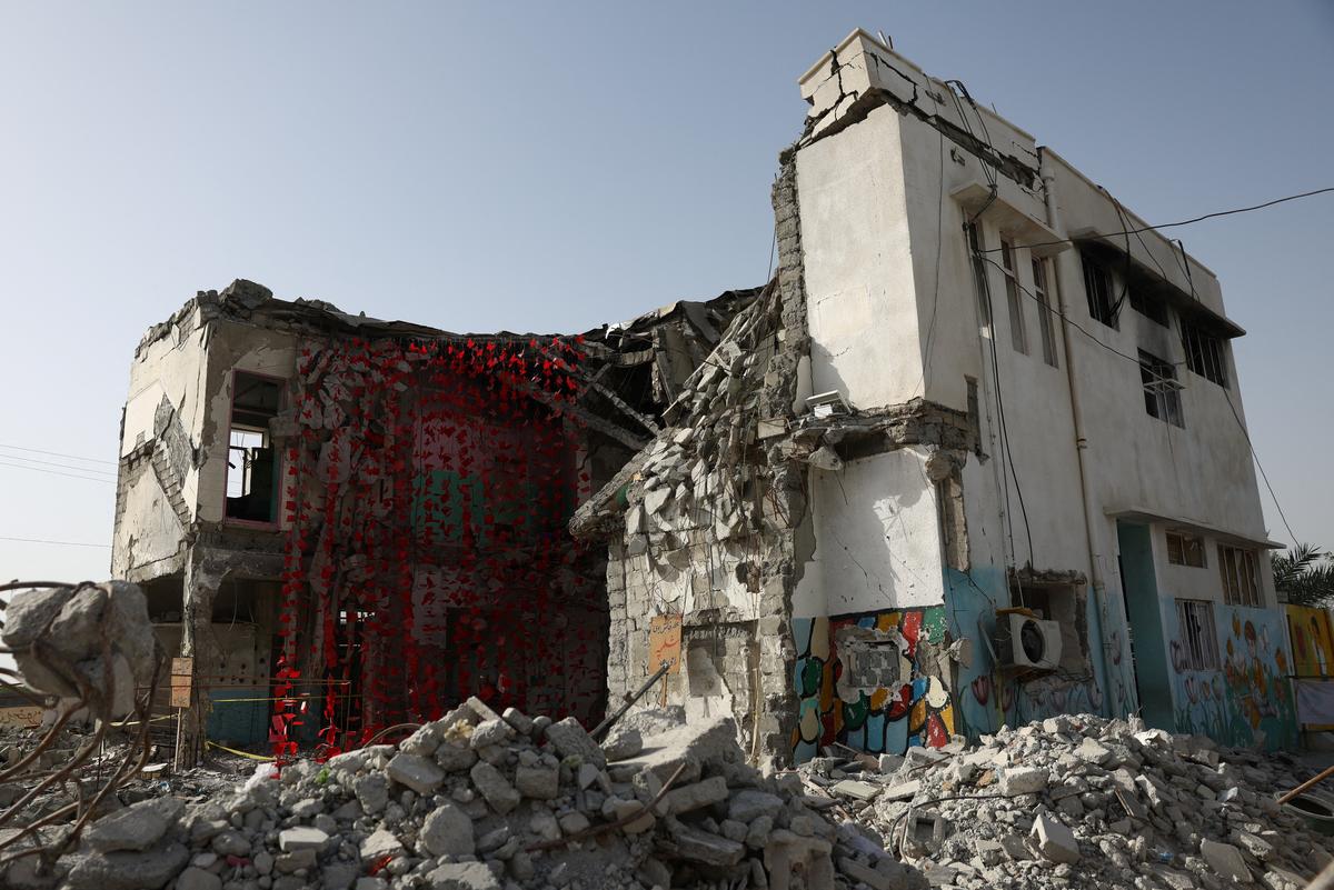The Minab school damaged by a strike on February 28, in Minab, Iran, May 21, 2026. Majid Asgaripour/WANA (West Asia News Agency) via REUTERS