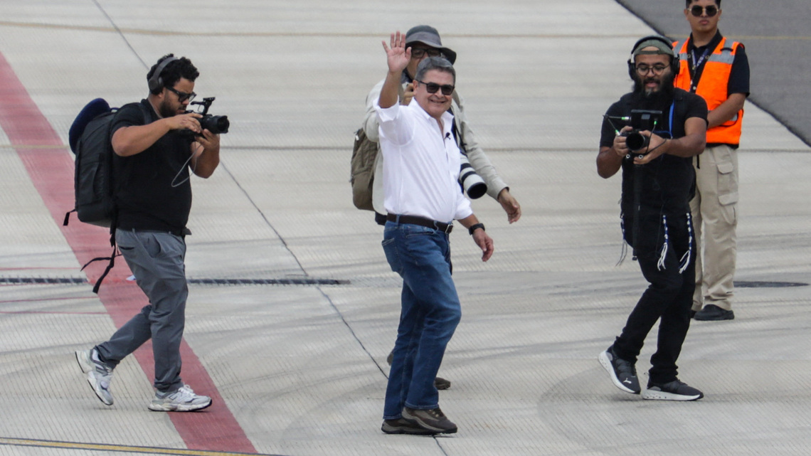 Honduras ex-President Hernandez returns home after Trump pardon